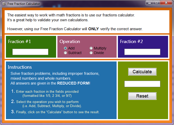 fraction into percentcalculator